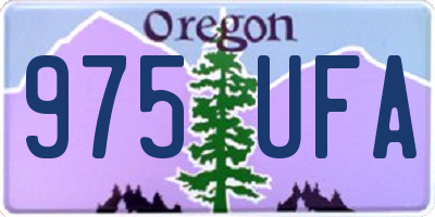 OR license plate 975UFA