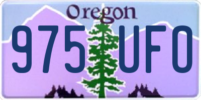 OR license plate 975UFO