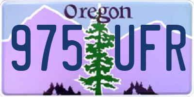 OR license plate 975UFR