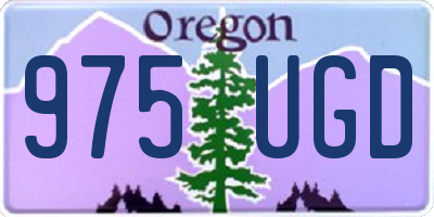 OR license plate 975UGD