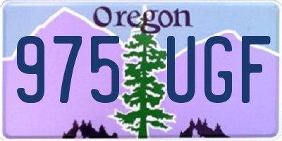 OR license plate 975UGF