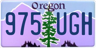 OR license plate 975UGH