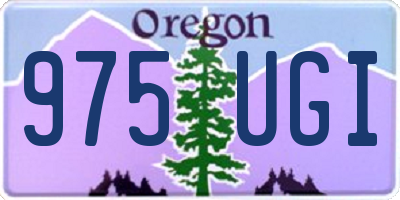 OR license plate 975UGI