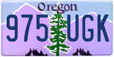 OR license plate 975UGK