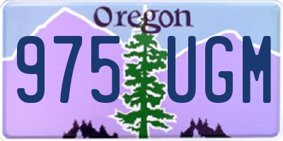 OR license plate 975UGM