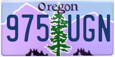 OR license plate 975UGN