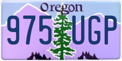 OR license plate 975UGP
