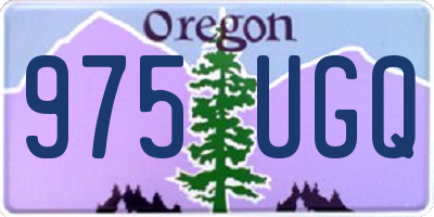 OR license plate 975UGQ