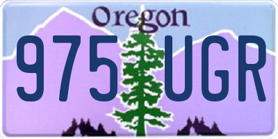 OR license plate 975UGR