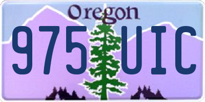 OR license plate 975UIC