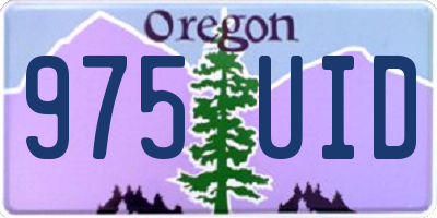 OR license plate 975UID