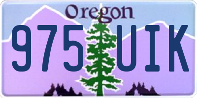 OR license plate 975UIK