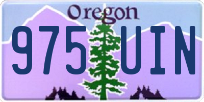 OR license plate 975UIN