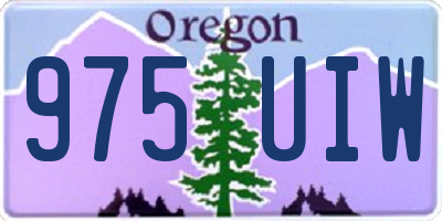 OR license plate 975UIW