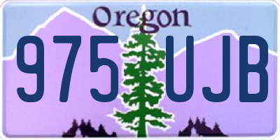 OR license plate 975UJB