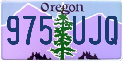 OR license plate 975UJQ