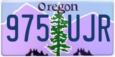 OR license plate 975UJR