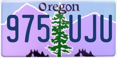 OR license plate 975UJU