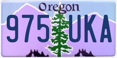 OR license plate 975UKA