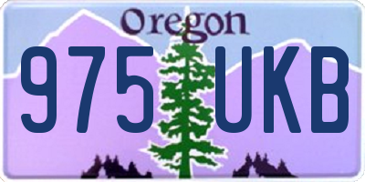 OR license plate 975UKB