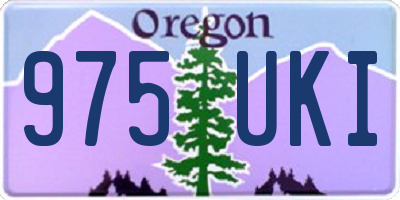 OR license plate 975UKI