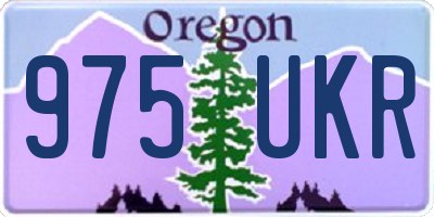 OR license plate 975UKR