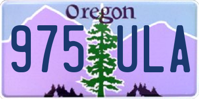 OR license plate 975ULA