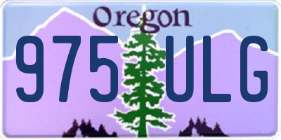 OR license plate 975ULG