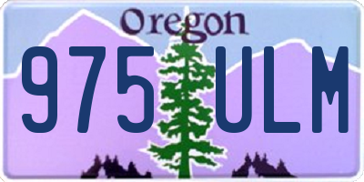 OR license plate 975ULM