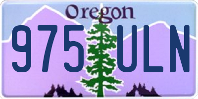 OR license plate 975ULN