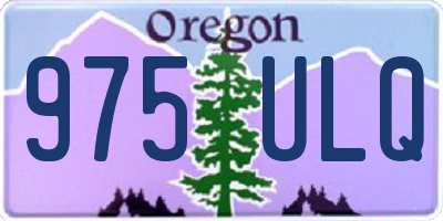 OR license plate 975ULQ