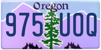 OR license plate 975UOQ