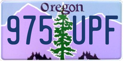 OR license plate 975UPF