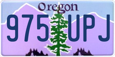 OR license plate 975UPJ