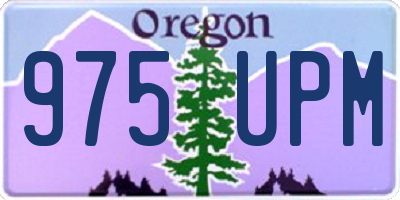 OR license plate 975UPM