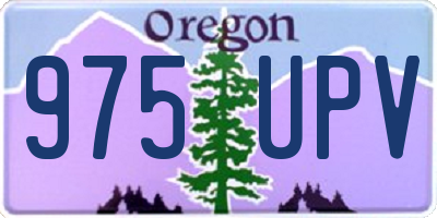 OR license plate 975UPV