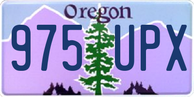 OR license plate 975UPX