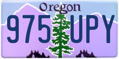 OR license plate 975UPY