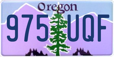 OR license plate 975UQF