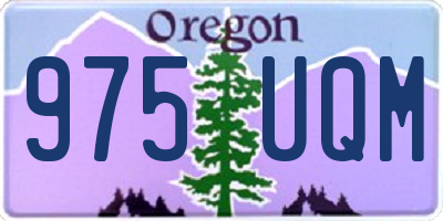 OR license plate 975UQM