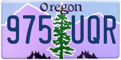 OR license plate 975UQR