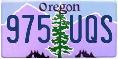 OR license plate 975UQS