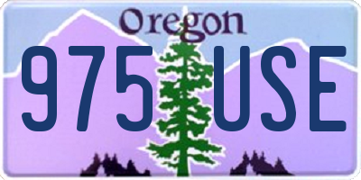 OR license plate 975USE