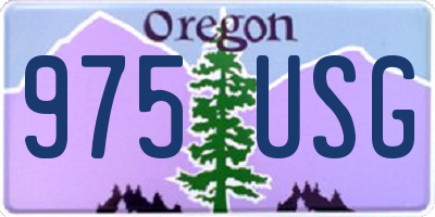 OR license plate 975USG