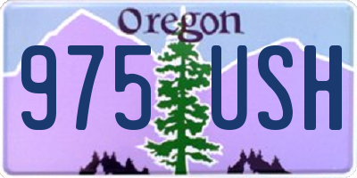 OR license plate 975USH