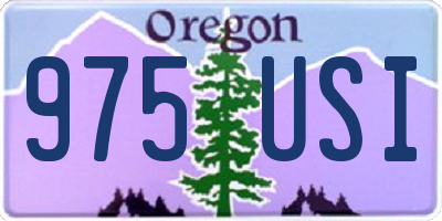 OR license plate 975USI