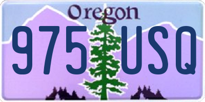 OR license plate 975USQ