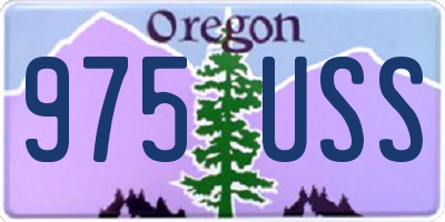 OR license plate 975USS