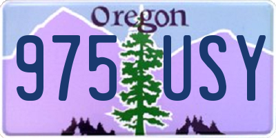 OR license plate 975USY