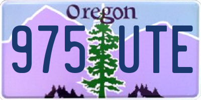 OR license plate 975UTE